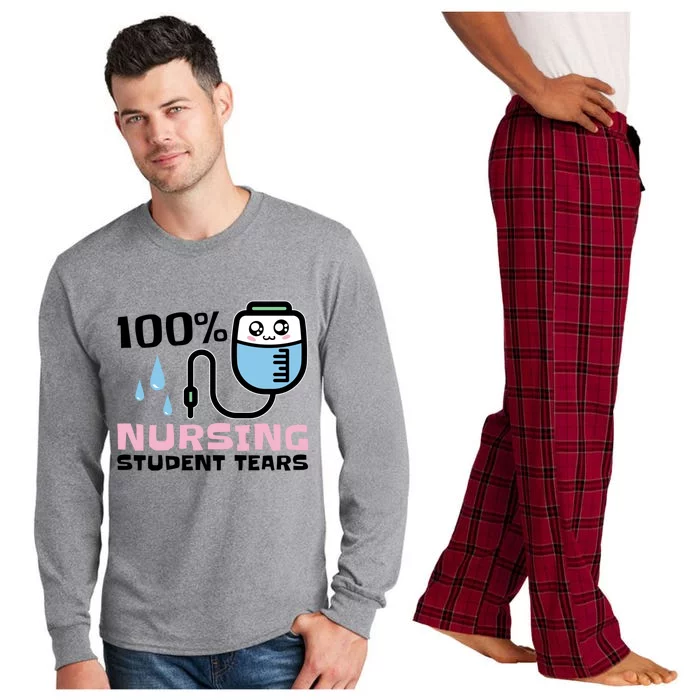 Nursing Student Tears Great Gift Long Sleeve Pajama Set