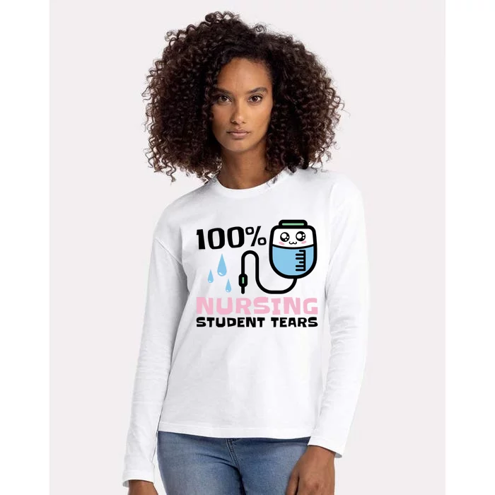 Nursing Student Tears Great Gift Womens Cotton Relaxed Long Sleeve T-Shirt