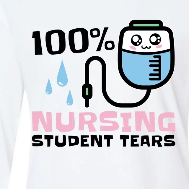 Nursing Student Tears Great Gift Womens Cotton Relaxed Long Sleeve T-Shirt