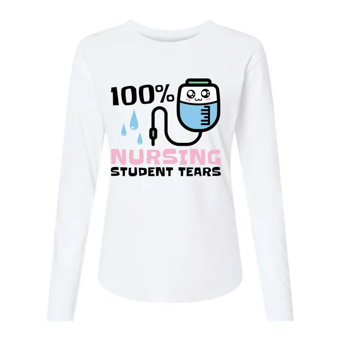 Nursing Student Tears Great Gift Womens Cotton Relaxed Long Sleeve T-Shirt