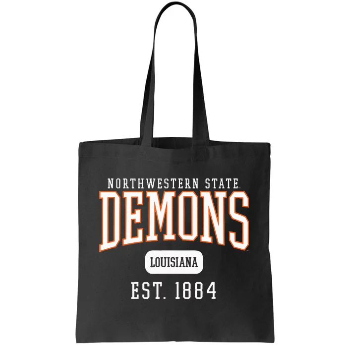 Northwestern State University Nsu Demons Est. Date Tote Bag