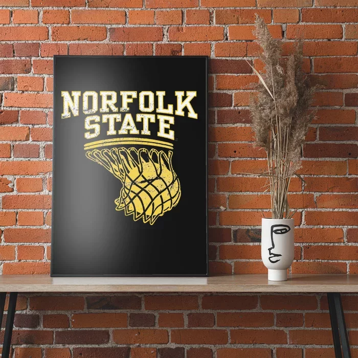 Norfolk State University Spartans Basketball Hoop Poster