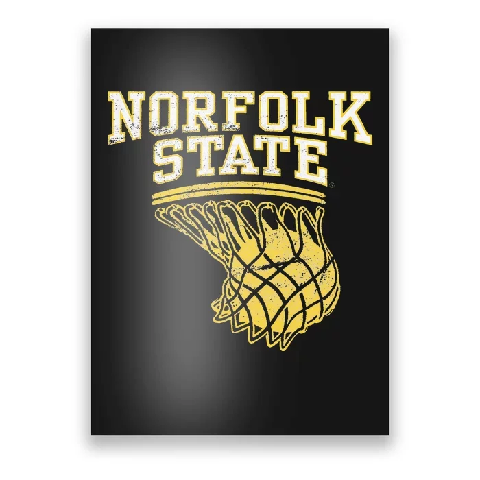 Norfolk State University Spartans Basketball Hoop Poster