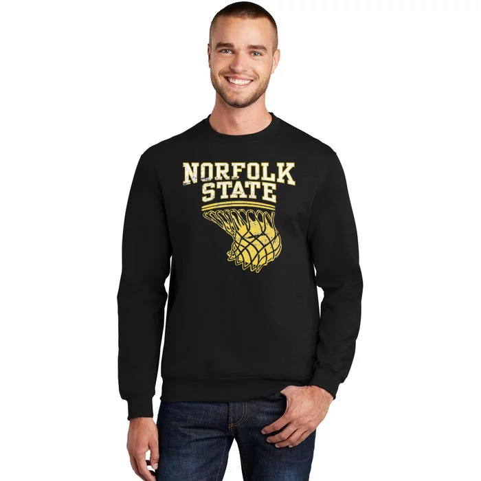 Norfolk State University Spartans Basketball Hoop Tall Sweatshirt