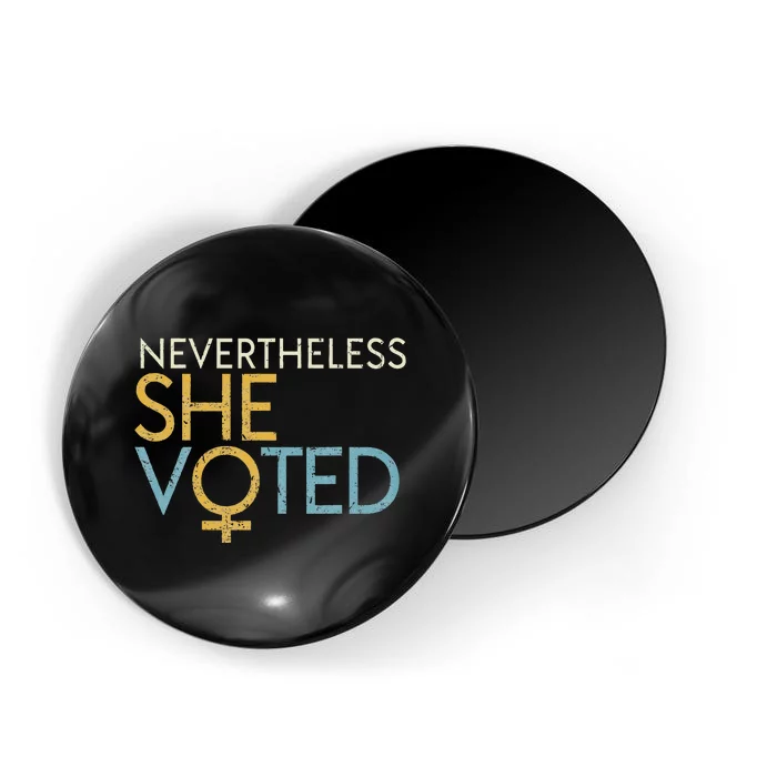 Nevertheless She Voted WoS Rights Feminist Gift Magnet