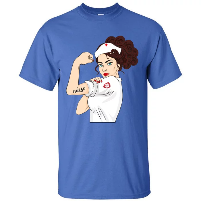 Nurse Strong Warrior Proud Nurses And Students Gift Tall T-Shirt