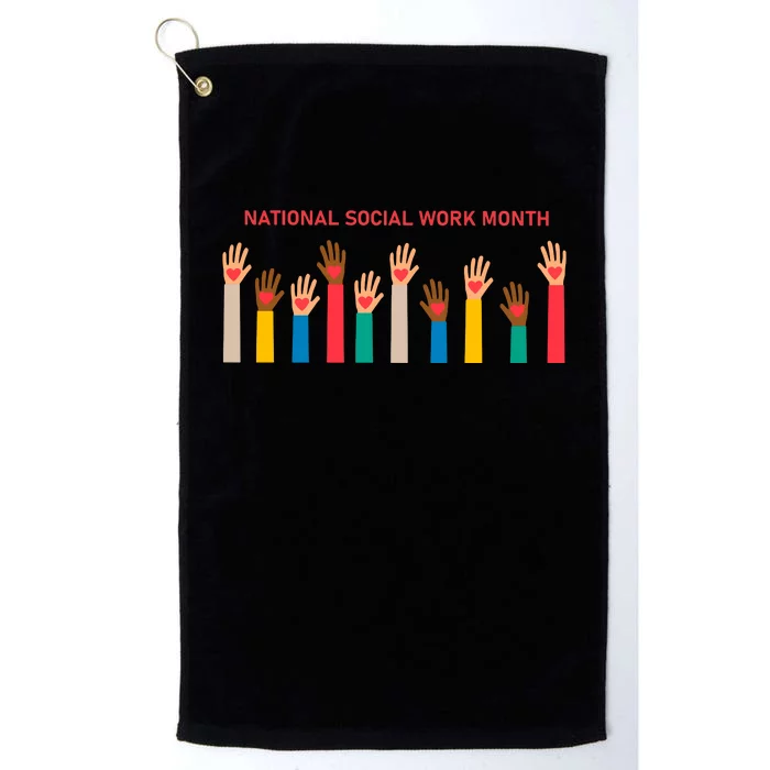 National Social Work Month Platinum Collection Golf Towel