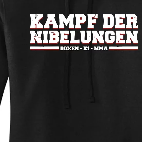 Nick Schwiderski Wearing Kampf Der Nibelungen Women's Pullover Hoodie