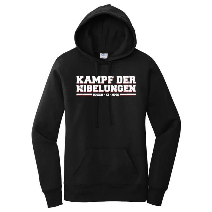 Nick Schwiderski Wearing Kampf Der Nibelungen Women's Pullover Hoodie