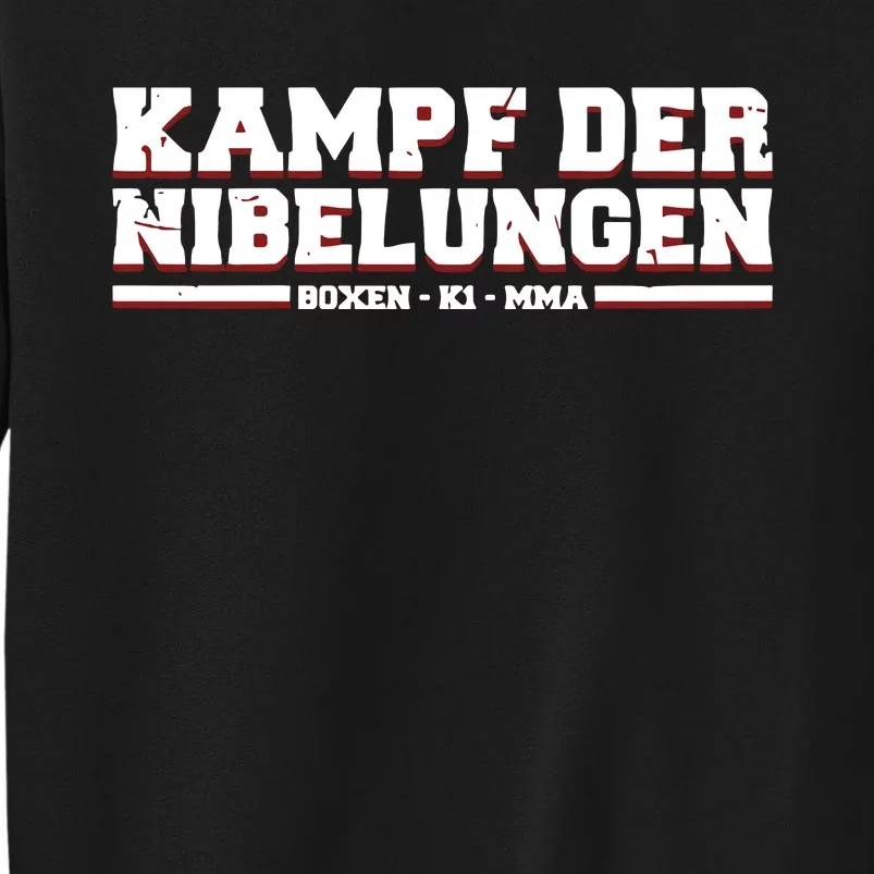 Nick Schwiderski Wearing Kampf Der Nibelungen Tall Sweatshirt