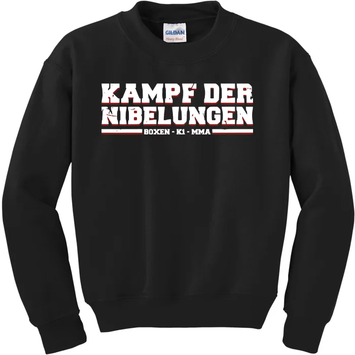 Nick Schwiderski Wearing Kampf Der Nibelungen Kids Sweatshirt