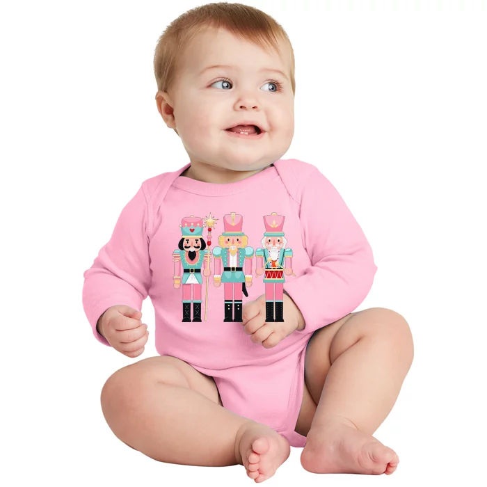 Nutcracker Squad Xmas Christmas Pajamas Baby Long Sleeve Bodysuit