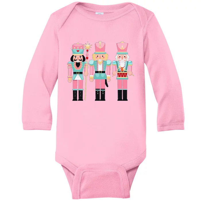 Nutcracker Squad Xmas Christmas Pajamas Baby Long Sleeve Bodysuit