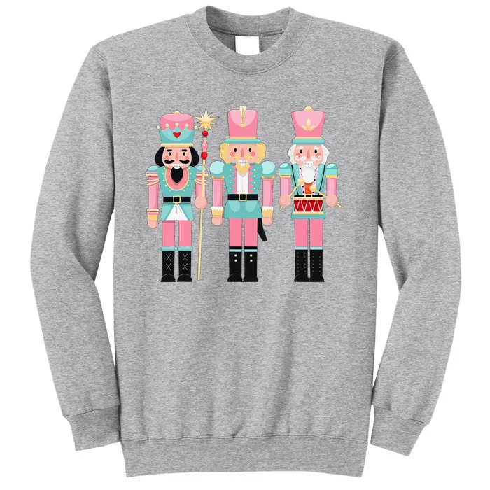 Nutcracker Squad Xmas Christmas Pajamas Tall Sweatshirt