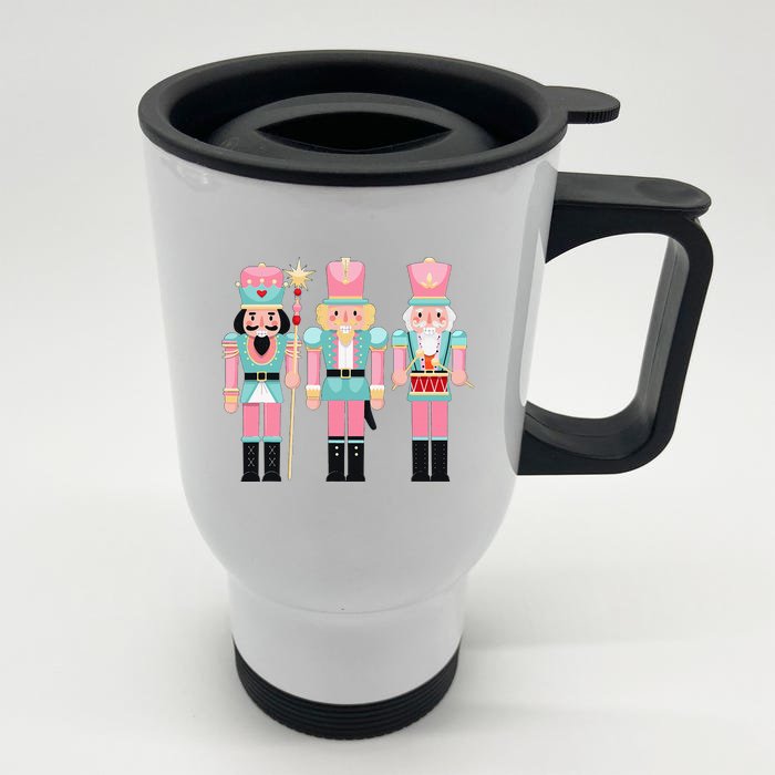 Nutcracker Squad Xmas Christmas Pajamas Front & Back Stainless Steel Travel Mug