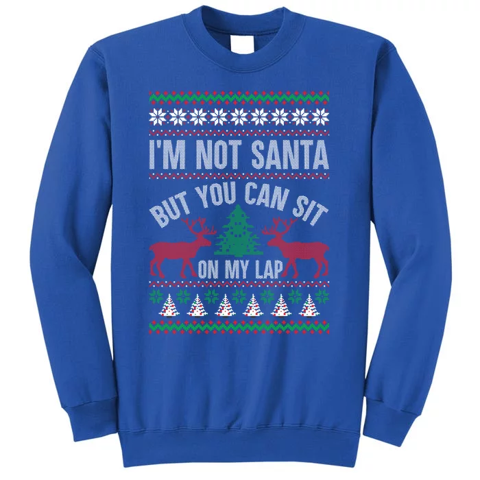 Not Santa You Can Sit On My Lap Ugly Christmas Gift Sweatshirt