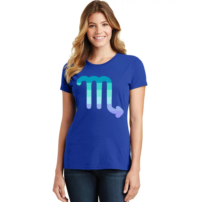 Neptunic Scorpio Zodiac Sign Neptunic Pride Flag Gift Women's T-Shirt