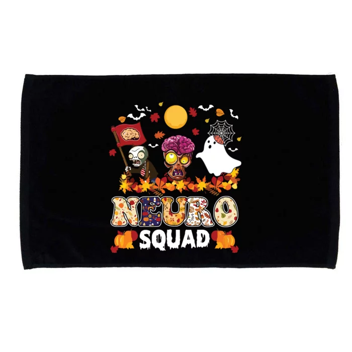 Neuro Squad Zombies Boo Brain Flag Halloween Spooky Season Microfiber Hand Towel