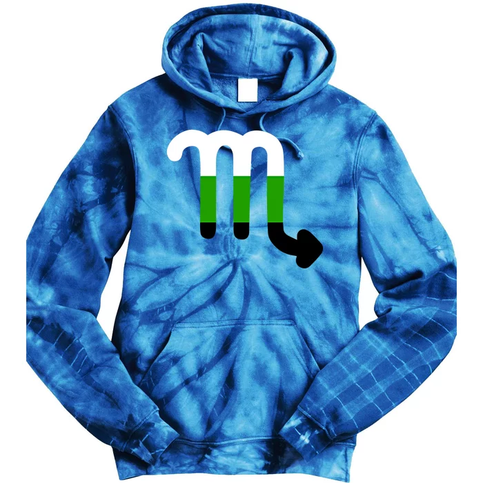 Neutrois Scorpio Zodiac Sign Neutrois Pride Flag Gift Tie Dye Hoodie