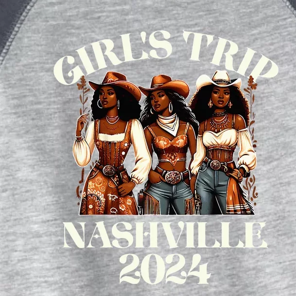 Nashville Trip 2024 African Melanin Cowgirl Toddler Fine Jersey T-Shirt