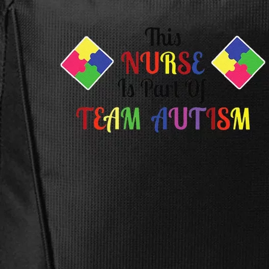 Nurse Team Autism Awareness City Backpack