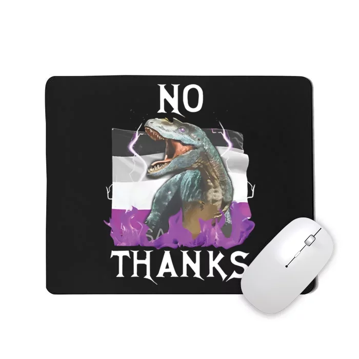 No Thanks Asexual Flag Mousepad