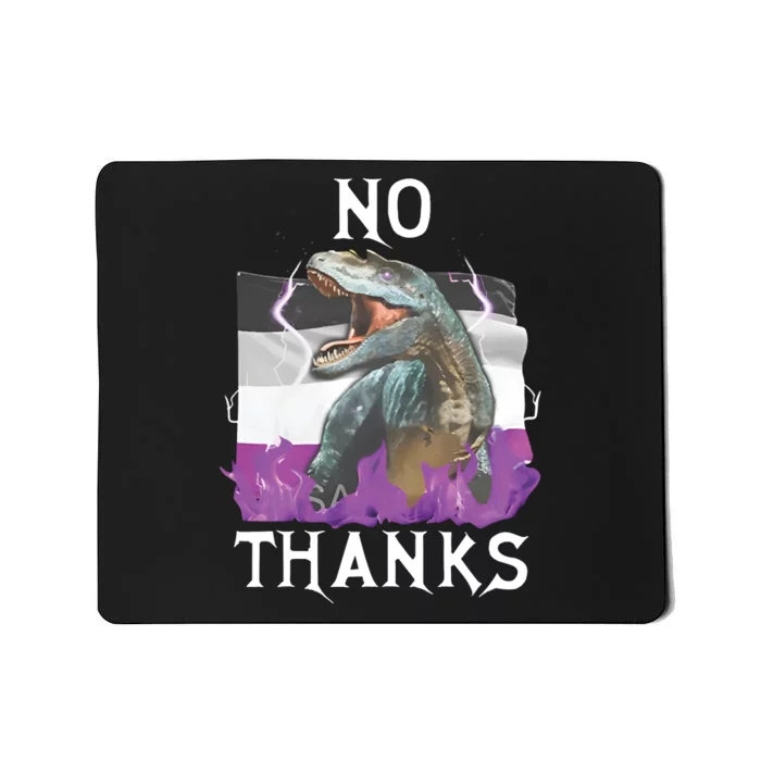 No Thanks Asexual Flag Mousepad