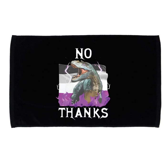 No Thanks Asexual Flag Microfiber Hand Towel