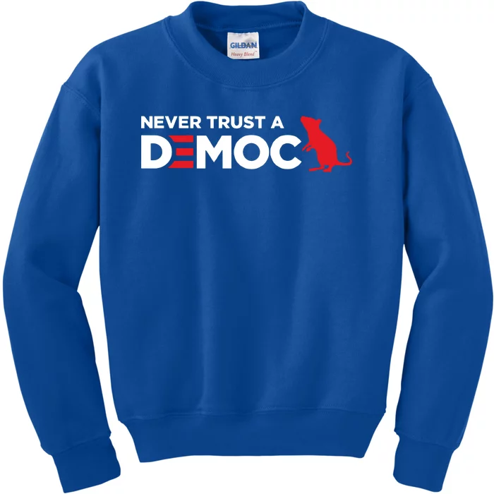 Never Trust A Democrat Kids Sweatshirt