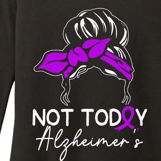 Not Today Alzheimers Alzheimers Disease Awareness Womens CVC Long Sleeve Shirt