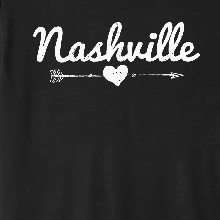 Nashville Tennessee Arrow Heart Music City Souvenir Gift ChromaSoft Performance T-Shirt