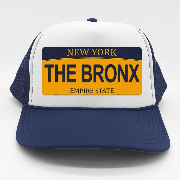 Nyc The Bronx New York City The Bronx License Plate Trucker Hat