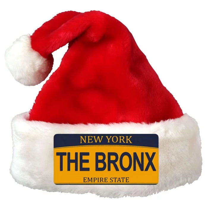 Nyc The Bronx New York City The Bronx License Plate Premium Christmas Santa Hat