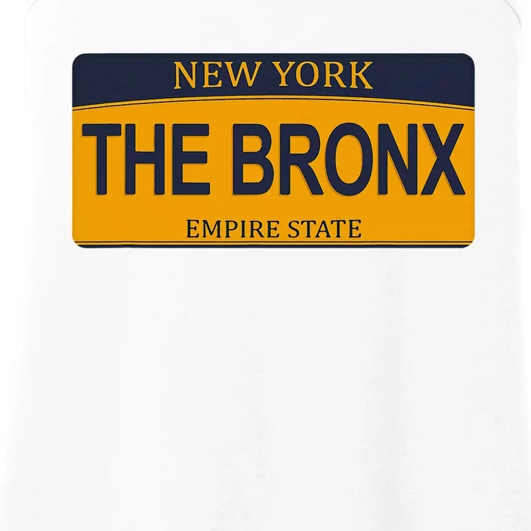 Nyc The Bronx New York City The Bronx License Plate Ladies Essential Tank