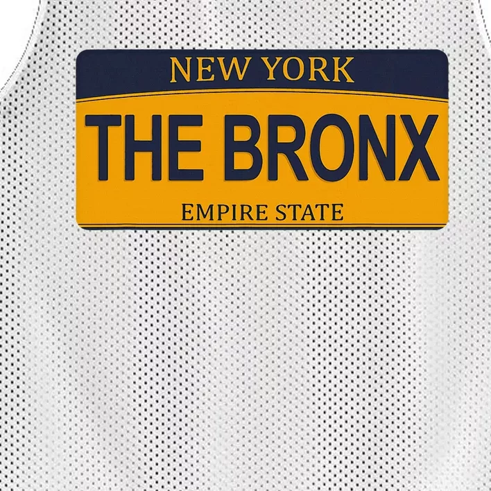 Nyc The Bronx New York City The Bronx License Plate Mesh Reversible Basketball Jersey Tank