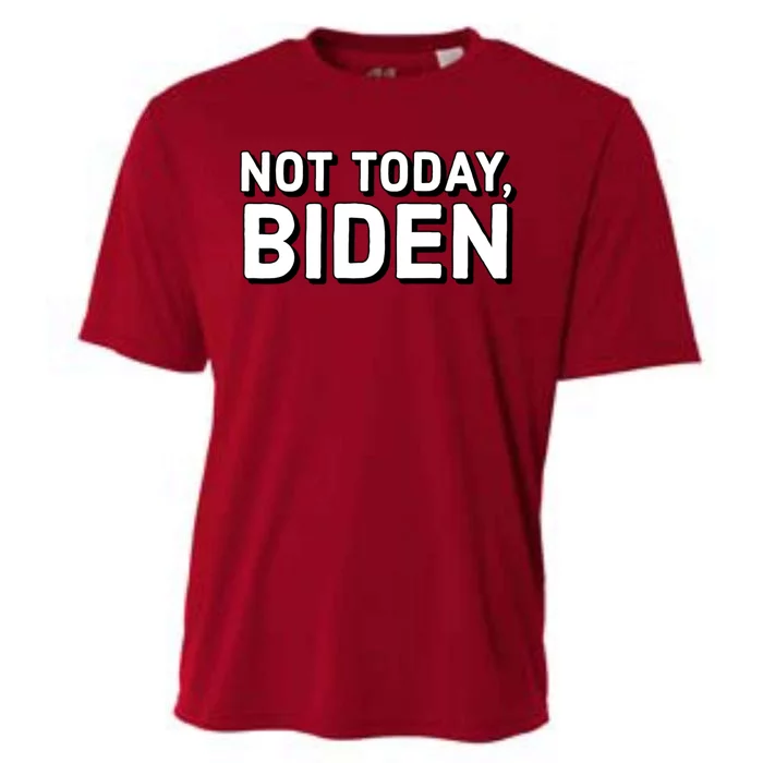 Not Today Biden Anti Sleepy Joe Funny Conservative Usa Gift Cooling Performance Crew T-Shirt