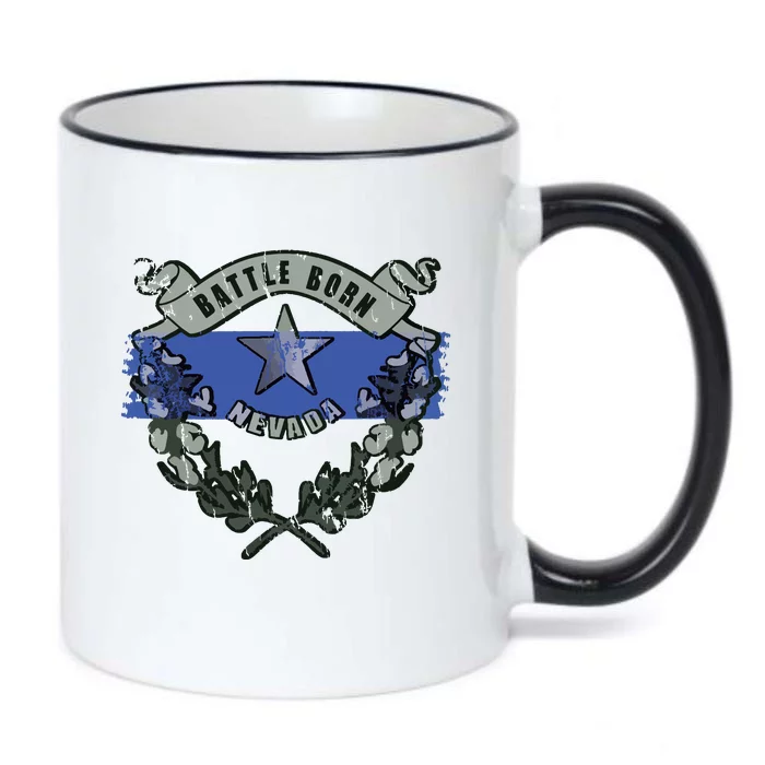 Nevada Thin Blue Line Black Color Changing Mug