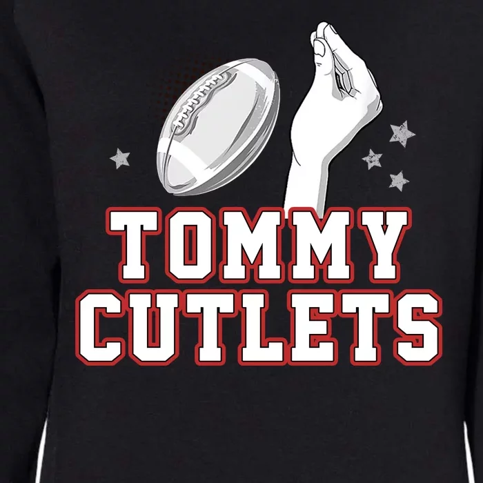 Ny Tommy Cutlets Football Womens California Wash Sweatshirt