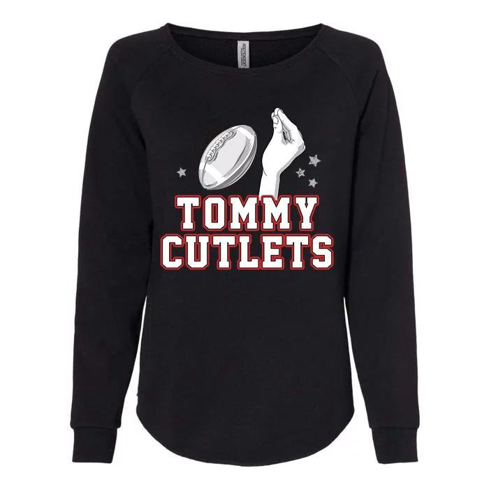 Ny Tommy Cutlets Football Womens California Wash Sweatshirt