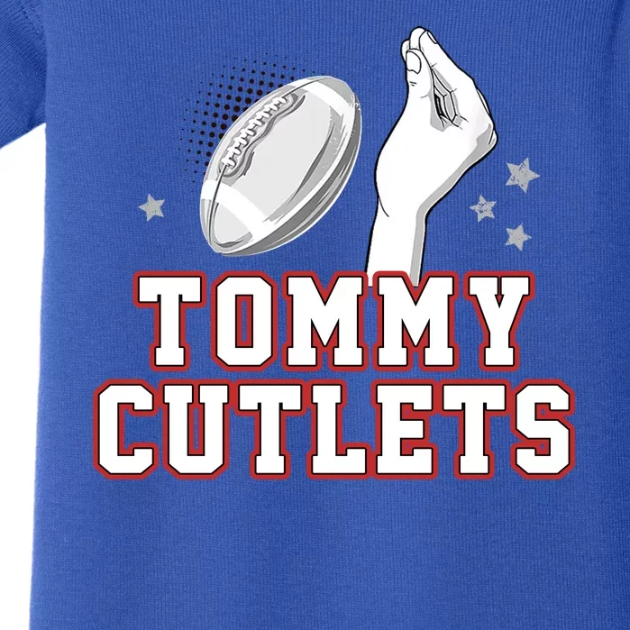 Ny Tommy Cutlets Football Baby Bodysuit