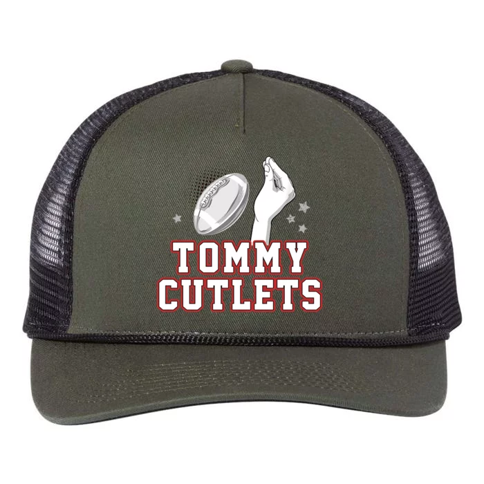 Ny Tommy Cutlets Football Retro Rope Trucker Hat Cap