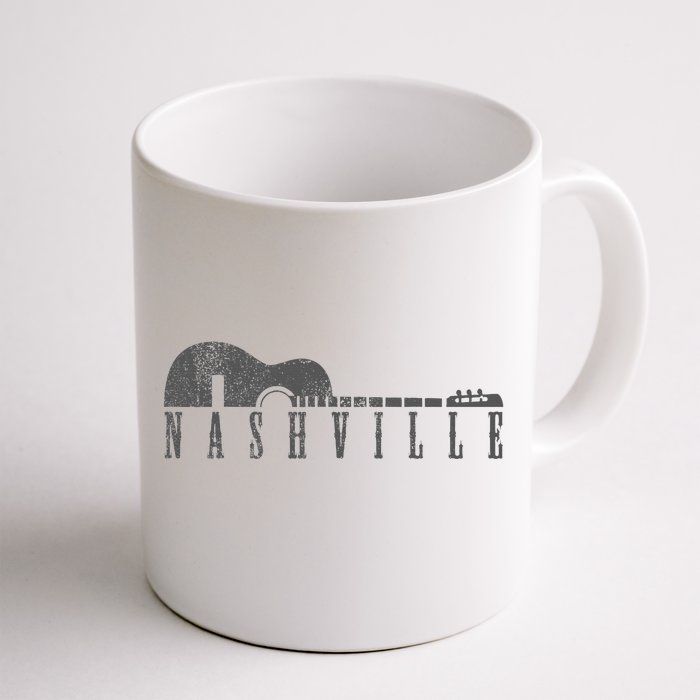 Nashville Tennessee Country Music City Guitar Gift Front & Back Coffee Mug