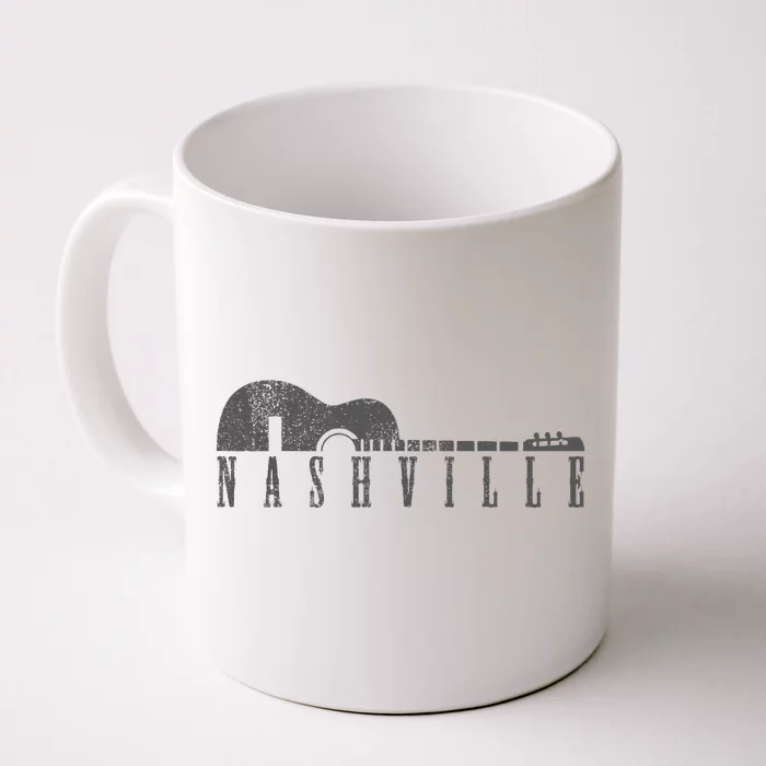 Nashville Tennessee Country Music City Guitar Gift Front & Back Coffee Mug