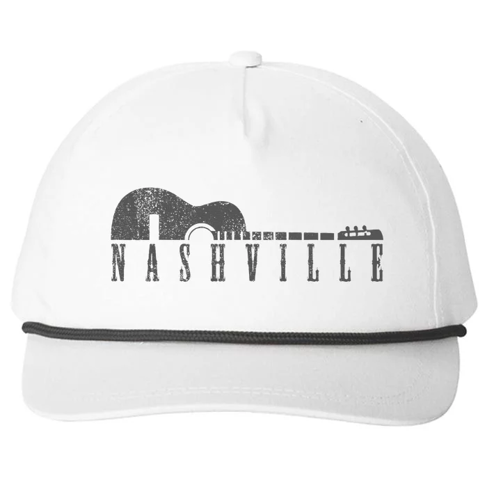 Nashville Tennessee Country Music City Guitar Gift Snapback Five-Panel Rope Hat