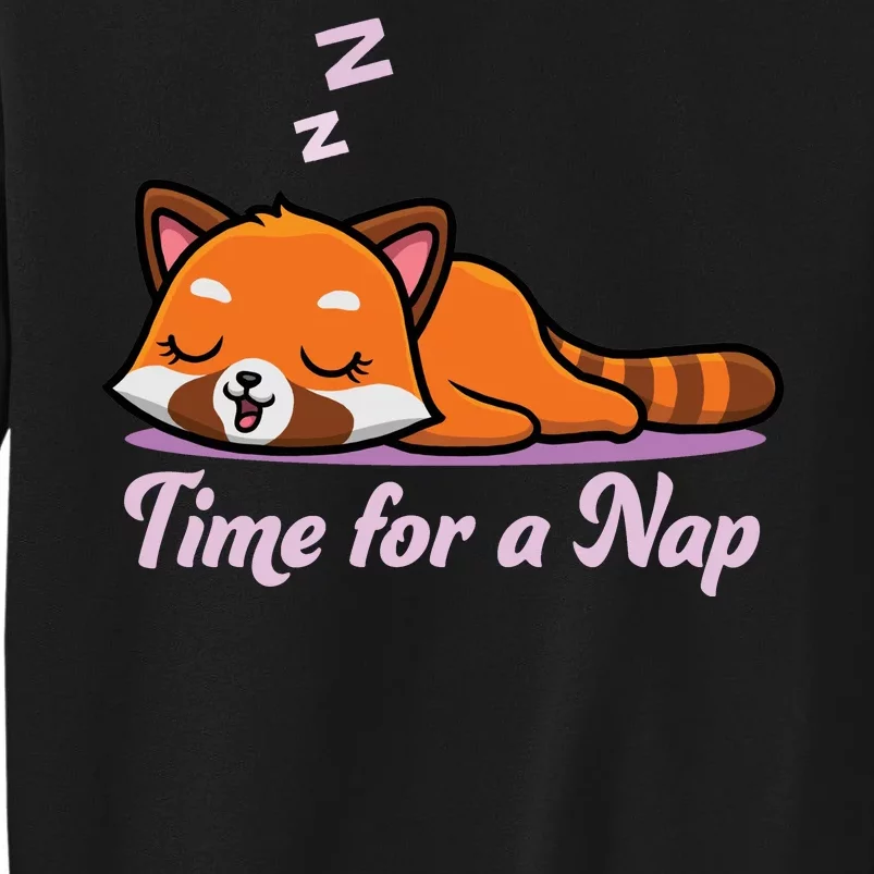 Nap Time Cute Red Panda Tall Sweatshirt