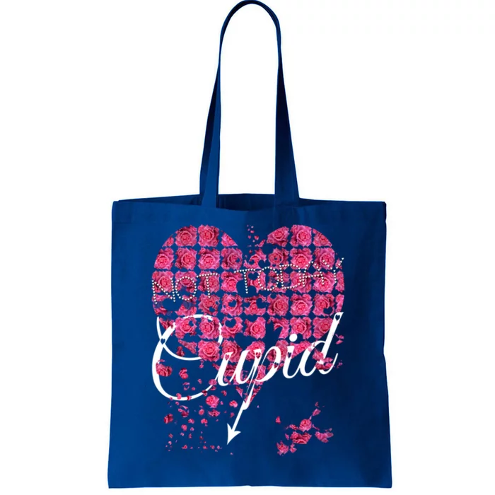 Not Today Cupid Tee Gift Pink Rose Flower Heart Valentine's Day Gift Tote Bag