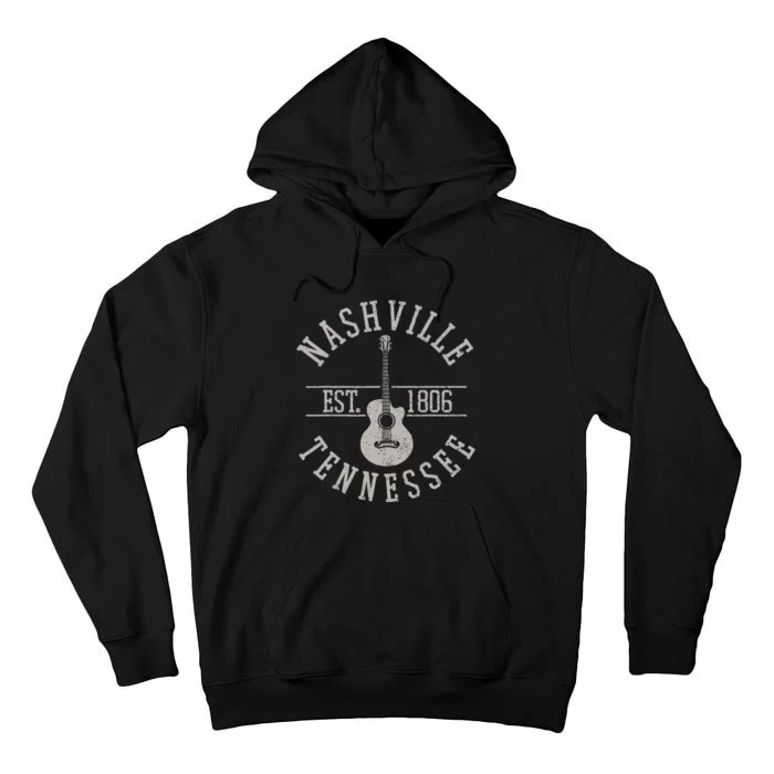 Nashville Tennessee Country Music City Guitar Player Gift Tall Hoodie