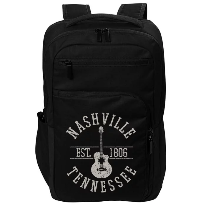 Nashville Tennessee Country Music Usa Guitar Souvenir Impact Tech Backpack