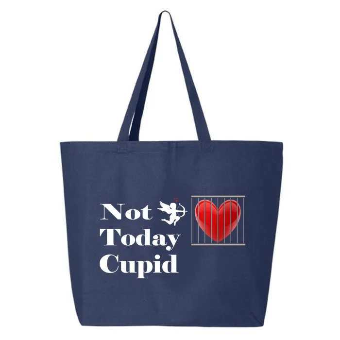 Not Today Cupid Anti Valentine's Day Single Awareness Tee Gift 25L Jumbo Tote