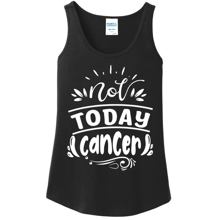 Not Today Cancer Colon Cancer Ladies Essential Tank